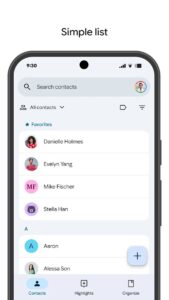 Google Контакты скриншот 2