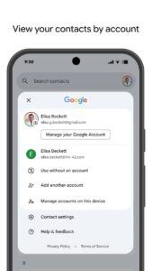 Google Контакты скриншот 3