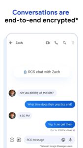 Google Сообщения скриншот 2