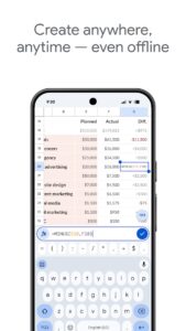 Google Таблицы скриншот 2
